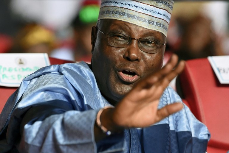 Atiku has told everyone who cares to listen that Buhari owns Keystone Bank and 9Mobile (AFP) 
