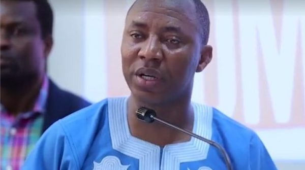 The presidential candidate of the African Action Congress (AAC), Omoyele Sowore,.