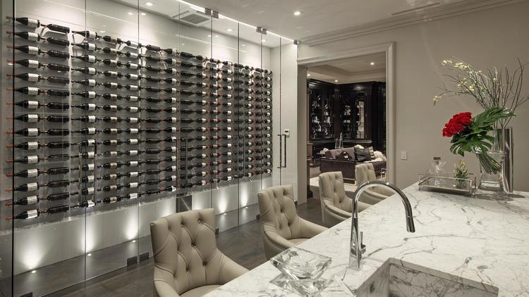  The dining room boasts a separate wine cellar