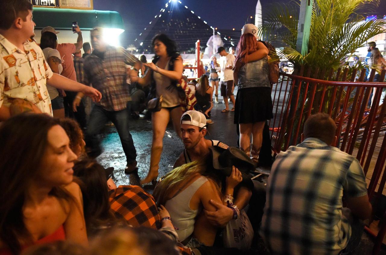 Scenes of chaos have unfolded in Las Vegas